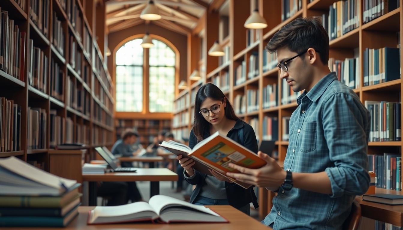 Student using learning strategies while studying